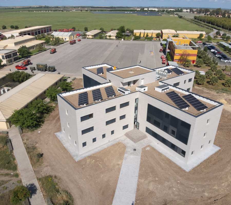 Fonsan finaliza el nuevo edificio de alojamiento para la UME en la Base Aerea de Moron scaled 5e2d4ea3