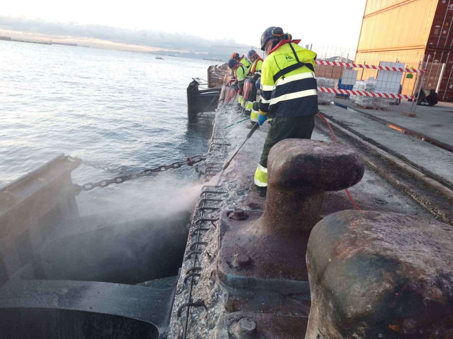Grupo Fonsán, a través de Resinte, ejecutará la reparación del cantil del Muelle Este de Isla Verde Exterior (Algeciras)