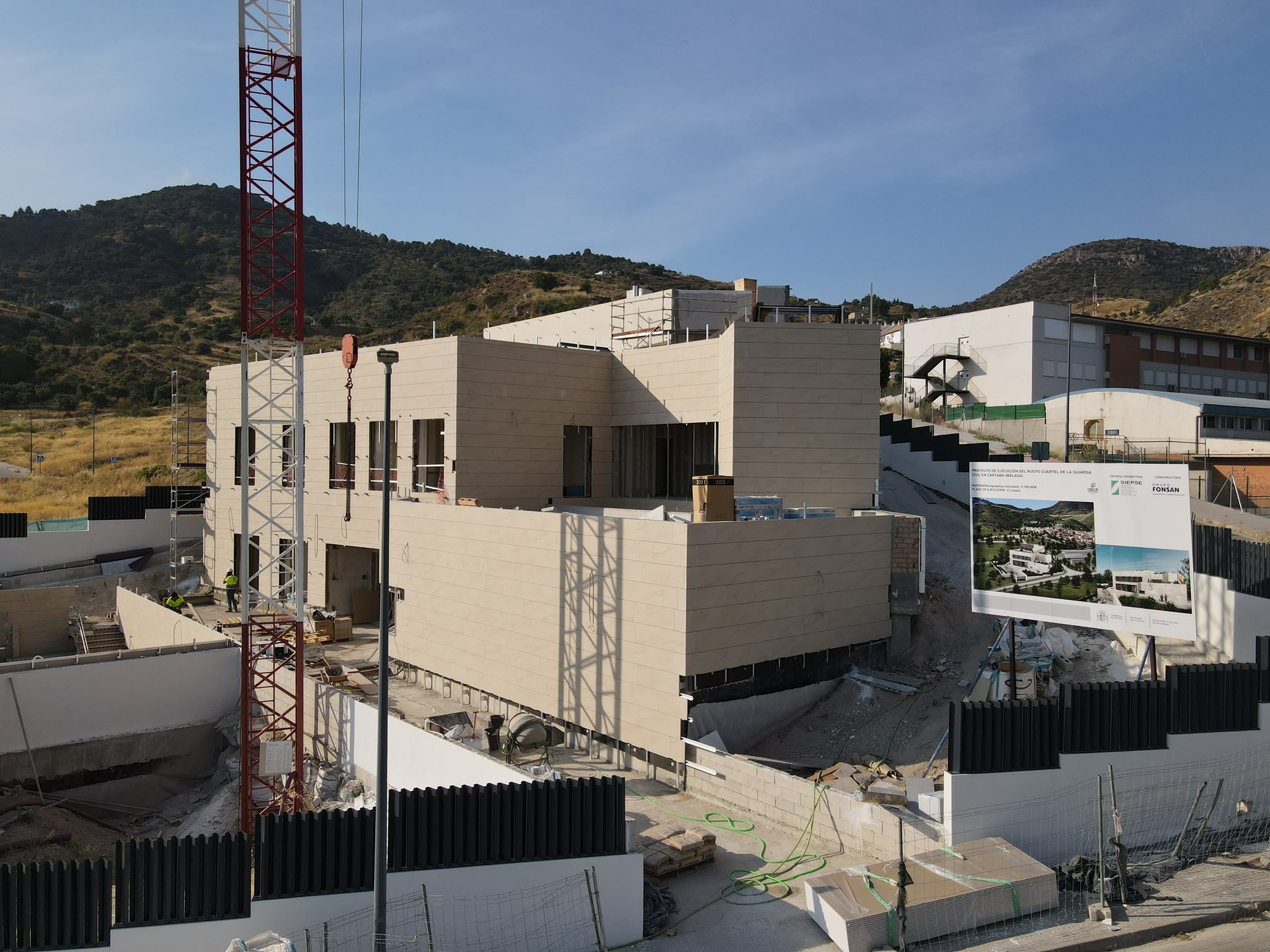 Ejecución del nuevo Cuartel de la Guardia Civil en Cártama